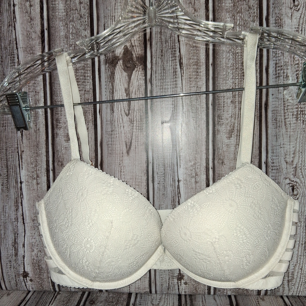 Elegant White Lace Bra